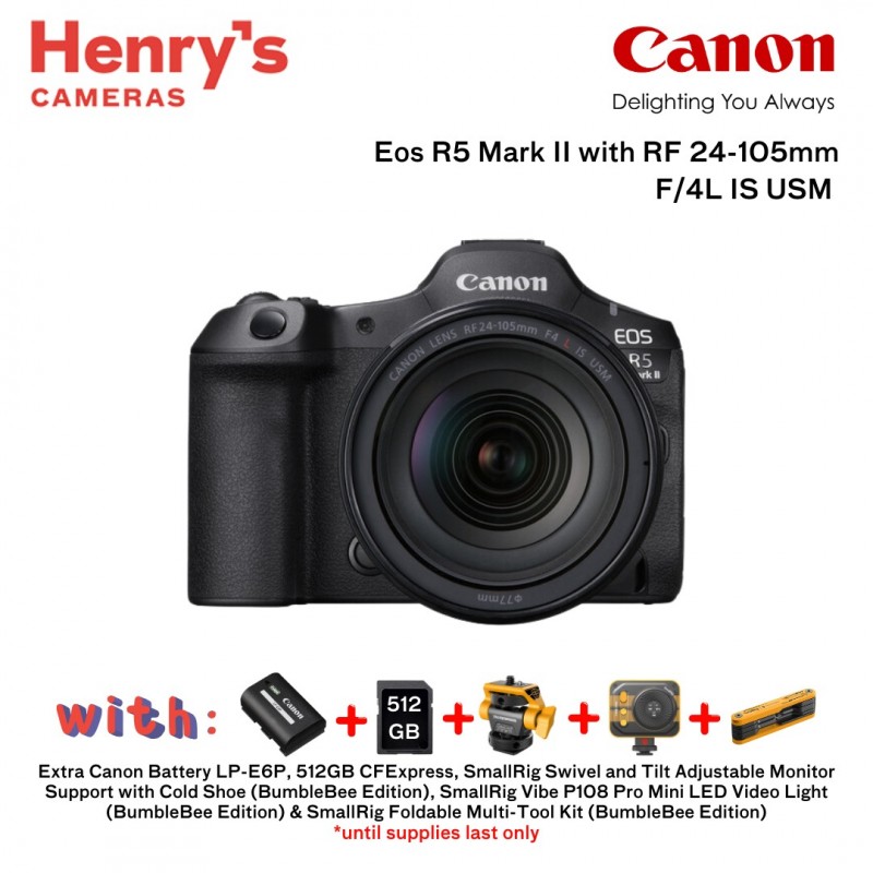 Canon Eos R5 Mark II with 24-105mm F4 Kit Lens